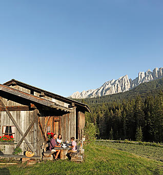 Dovolená na horské pastvině v Jižním Tyrolsku