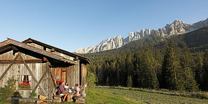 Dovolená na horské pastvině v Jižním Tyrolsku