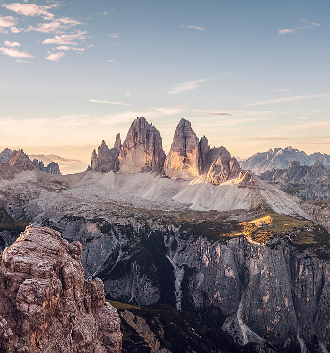 Drei Zinnen: pamětihodnost Dolomit