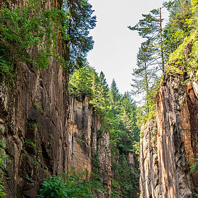 Soutěska Bletterbachschlucht: Malý Grand Canyon