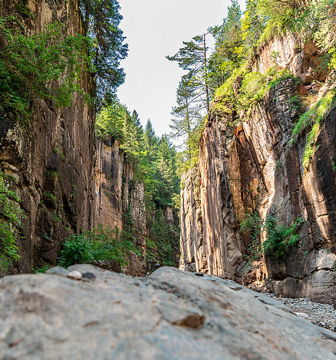 Soutěska Bletterbachschlucht: Malý Grand Canyon