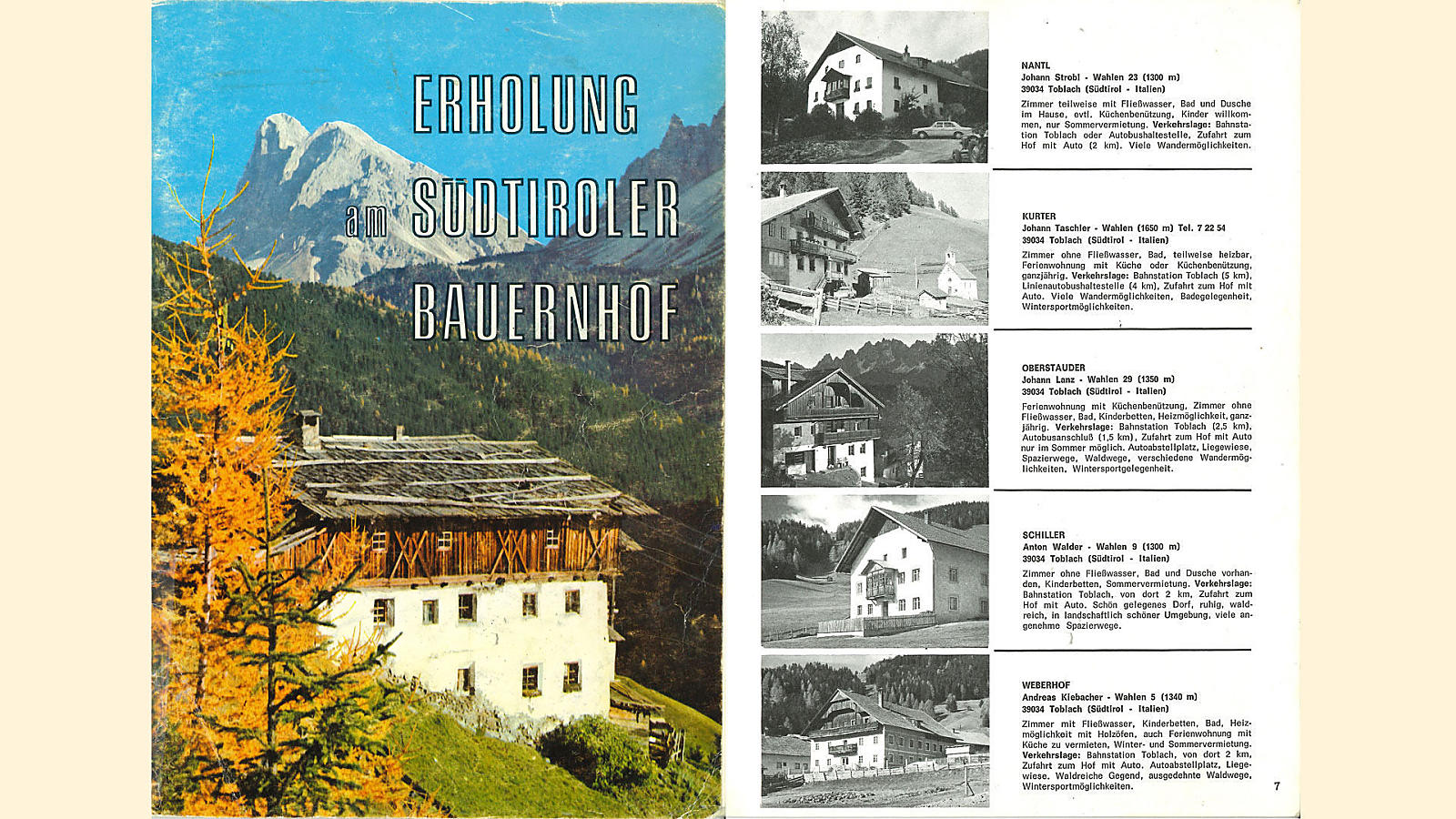 První prázdninový katalog Dovolené na statku v Jižním Tyrolsku