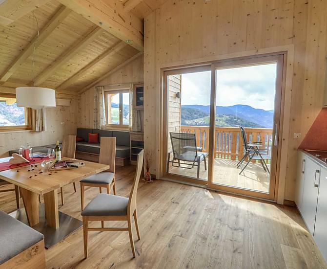 Obývací pokoj v rekreacním apartmánu Rosengarten 
