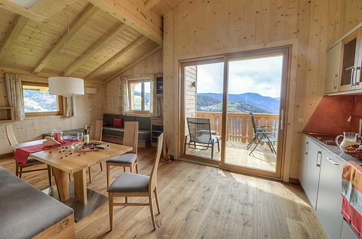 Obývací pokoj v rekreacním apartmánu Rosengarten 
