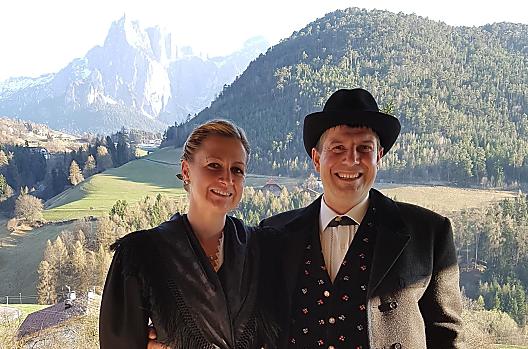Elmar & Simone s nádherným výhledem na Santner