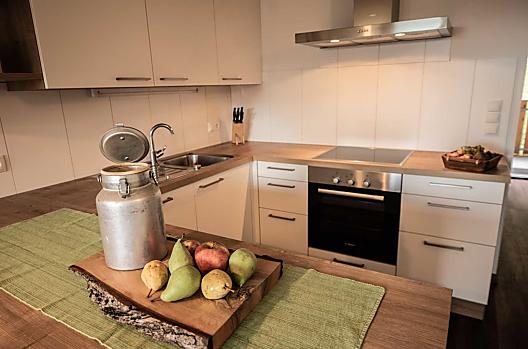 Kuchyn rekreacního apartmánu Dolomity
