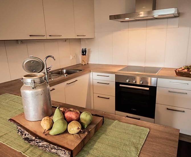 Kuchyn rekreacního apartmánu Dolomity