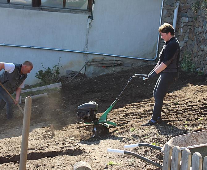 Voorbereiding van de moestuin