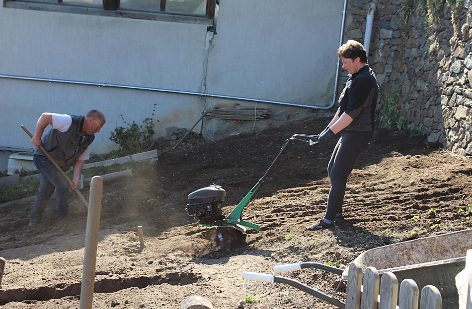Voorbereiding van de moestuin