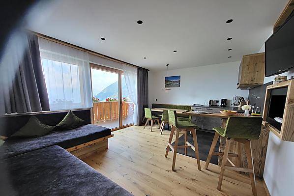 Wohnraum mit grandiosem Bergblick