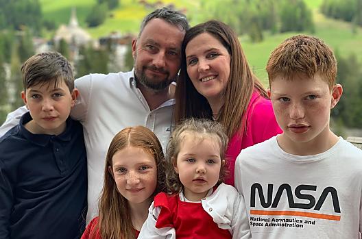 Veronika a Felix s Alexem, Davidem, Lisou a Martou