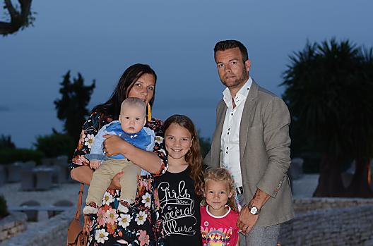 Hostitelé Manuela a Georg se svými dětmi Annou, Linou a Leem