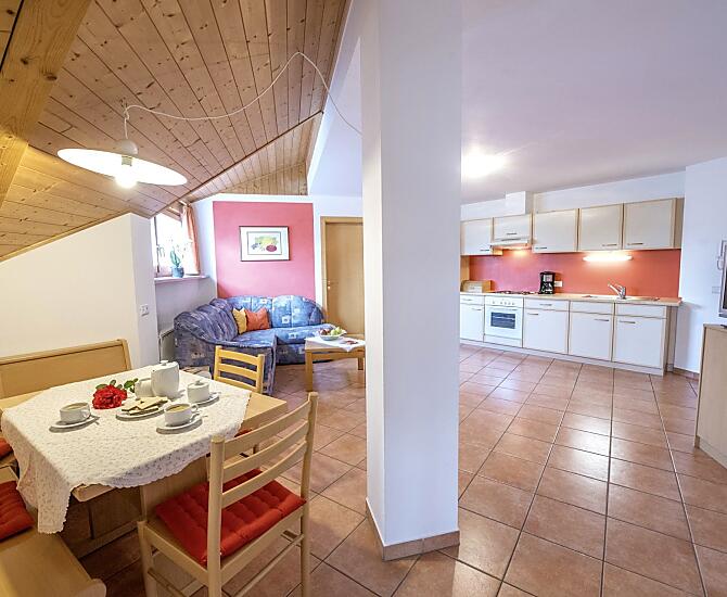Wohnraum - Küche Ferienwohnung 2