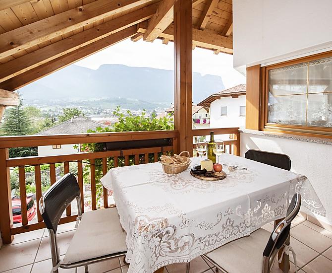 überdachte Westterrasse Ferienwohnung 3