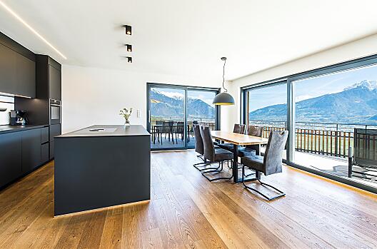 Kuchyně rekreačního apartmánu Mutspitze