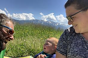 Peší turistika rodiny Bernhartových