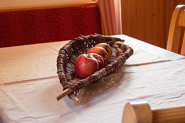 Äpfel von unserem Hof - als Ankunftsüberraschung für unsere Gäste
